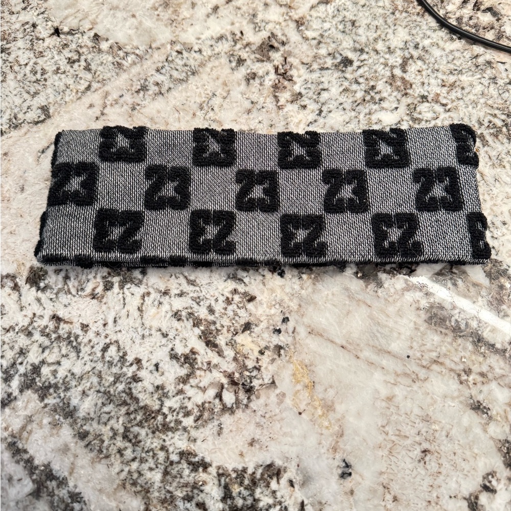 Nike Jordan Gray and Black Headband